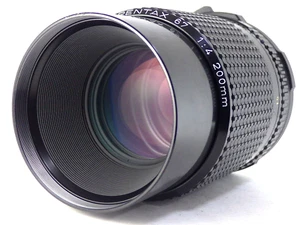 Lente SMC Pentax 67 200 mm f/4 MF último modelo 6x7 II SLR cámara mediana JAPÓN COMO NUEVA - Imagen 1 de 12
