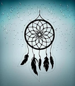 Adesivi adesivo sticker moto biker tuning skull teschio acchiappasogni indiani B - Imagen 1 de 1