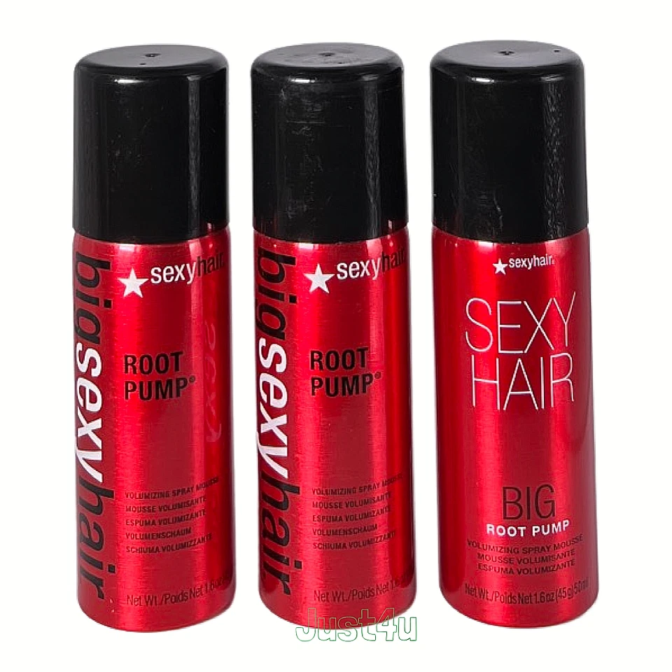 Big Sexy Hair Root Pump объемный спрей мусс 1,6 унц (3УПАКОВКИ) - Изображение 1 из 1