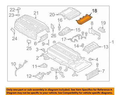 Módulo de control de batería eléctrica Ford OEM 13-20 C-Max FG9Z10B687A Foto 1 de 2
