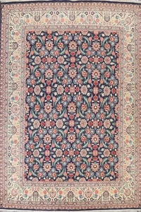Floral Vegetable Dye Aubusson Chinese Oriental Area Rug Hand-knotted 9x12 Carpet - Picture 1 of 12