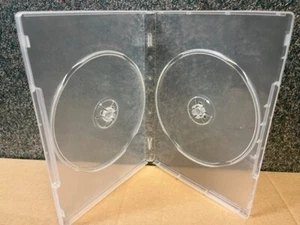 100 NEUE 14 MM SUPER DURCHSICHTIGE DOPPEL DVD HÜLLEN MIT RÜCKRÜCKEN CLIPS FÜR BROSCHÜREN, PP-D14-C - Bild 1 von 1