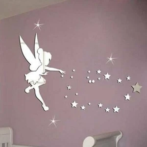 Fairy Girls Mirror Wall Sticker Art Mural Decal Home Room Decor Wall Stickers 9L - Picture 1 of 14