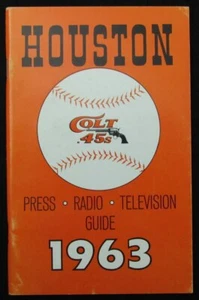 1963 Houston Colt .45s Media/Press Guide 188803 - Picture 1 of 3