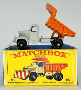 1964 Original Matchbox Lesney 16C SCAMMELL MOUNTAINEER SNOWPLOW Type E Box WOW! - Picture 1 of 10