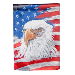 Adler und Flagge 13LU10880 Evergreen LUSTRE HOUSE Flagge 28" x 44" - Bild 1 von 1