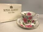 VINTAGE ROYAL ALBERT PINK ROSE TEA CUP & SAUCER ~ MINT IN BOX