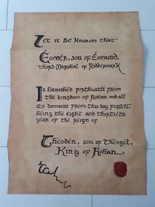 Herr der Ringe inspirierte Schriftrolle - LARP - Reenactment - HdR - LOTR - Bild 1 von 1