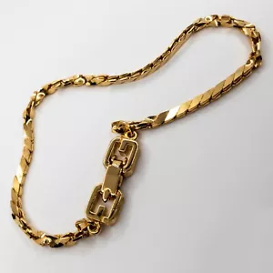 Vintage 1990s Bijoux Givenchy Gold Plated Bracelet: GIV-BRC - Picture 1 of 9