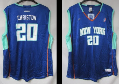 Camiseta New York Liberty Shameka Christon #20 talla grande C1 5511 Foto 1 de 3