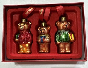 Drei Waterford Holiday Heirlooms Teddybären 2007 Originalverpackt. Neu - Bild 1 von 6