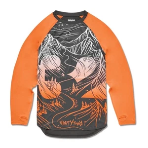 Thirtytwo 32 Ridelite Base Layer Long Sleeve L/S Shirt, Men's XL, Orange New - Picture 1 of 2