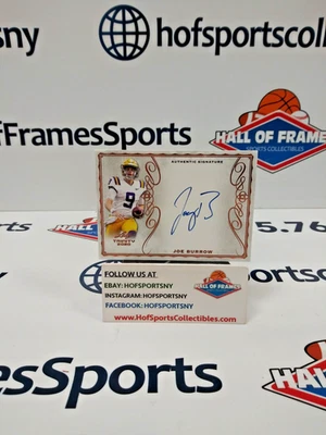 2020 LEAF TRINITY JOE BURROW AUTO ON CARD #A-JB1 - Image 1 of 3