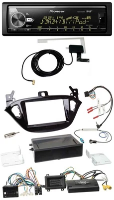 Pioneer Bluetooth DAB USB Lenkrad Autoradio für Opel Adam Corsa E ab 2013 PDC - Bild 1 von 4