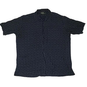 Camisa Polo Ralph Lauren Para Hombres Grande Azul Clayton 100% Rayón Patrón SS DEFECTUOSA - Imagen 1 de 24