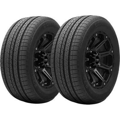 (QTY 2) 275/45R20 Continental 4x4 Contact 110H XL Black Wall Tires Foto 1 de 4