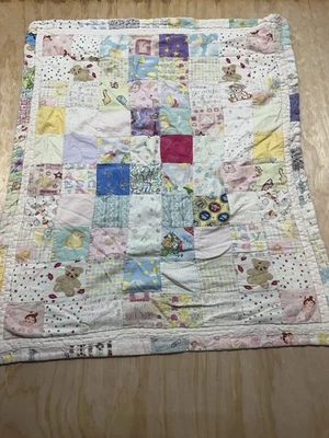 Vintage Baby Blanket Strawberry Shortcake Teddy Bears 80’s - Image 1 of 4