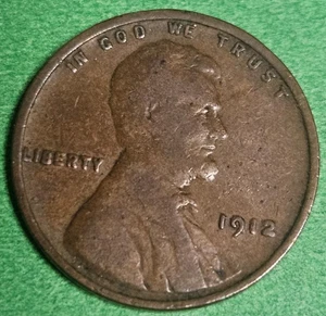 1912-P Better Lincoln Wheat Cent Fine ++ - Picture 1 of 2