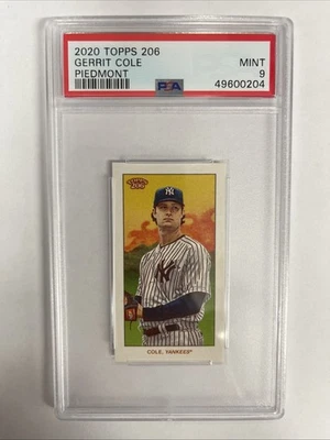 2020 Topps 206 Gerrit Cole Piedmont Back PSA 9 MINT YANKEES - Image 1 of 4