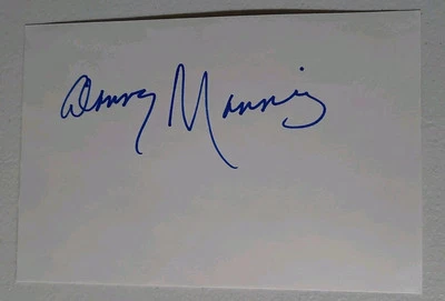 Tarjeta autógrafa Danny Manning 4x6 firmada a mano sin certificado de autenticidad cortapelos Foto 1 de 2