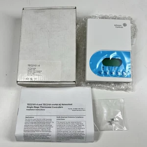 NEW Johnson Controls TEC2101-4 N2 Networked Single Stage Thermostat 24VAC White - Picture 1 of 6