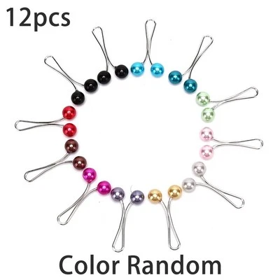 Verbessern Sie Ihren Hijab Stil 12 Stck. Perlen Schal Brosche Anstecknadeln f??r - Bild 1 von 4