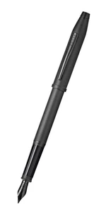 CROSS CENTURY II BLACK MICRO-KNURL FOUNTAIN PEN with Medium-Nib  #AT0086-132M - Picture 1 of 9