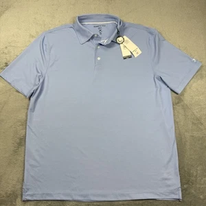 Kenneth Cole Golf Polo Men’s XL Blue Polyester Short Sleeve Stretch Performance - Picture 1 of 9