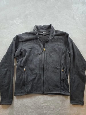 Винтажный Nike женщин средний Therma Fit флисовая куртка черный производительности серый ярлык - Изображение 1 из 4