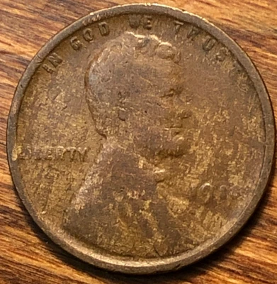 1918 Lincoln Wheat Cent Woody Improper Alloy Mix Error Starter Beginner Coin - Image 1 of 4