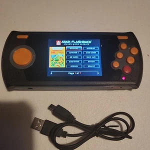 Atari Flashback Portable Handheld Game W/ 70 preloaded games  USB Charging Cable - Picture 1 of 11