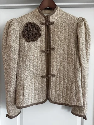 Chaqueta de Colección McClintock Acolchada Pradera Para Mujer’s Mediana Floral Marrón Foto 1 de 4