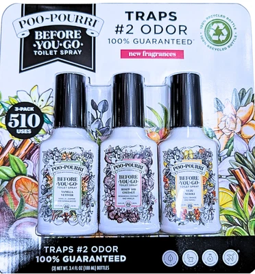 Poo-Pourri Before You Go Toilet Spray Variety Pack 3x3.4 Ounce Bottles - Image 1 of 4