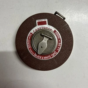 VINTAGE SEARS CRAFTSMAN BLACK & WHITE TAPE MEASURE NO. 39001 - 50 FT - Picture 1 of 5