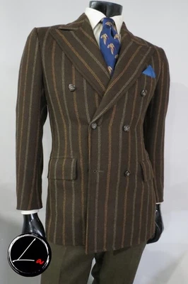 Abrigo deportivo de lana pesada de seis en dos botones hecho en EE. UU. Nydens Union 38 R de colección Foto 1 de 4