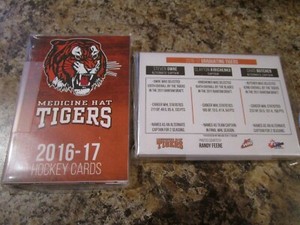 2016-17 MEDICINE HAT TIGERS WHL FACTORY SEALED TEAM SET 