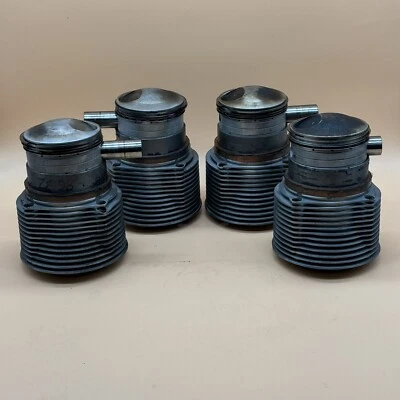 Porsche 356 912 Piston Cylinder Set HIGH COMPRESSION 86mm Alloy + Wrist Pins P&C - Image 1 of 4