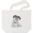 'Couple Cooking' Tote Shopping Bag For Life (BG00000010)