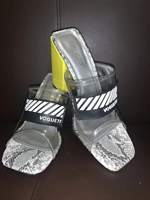 Cape Robbin - Vogue77 - Yellow Heel Sandals Shoes - Size 7 - Image 1 of 4