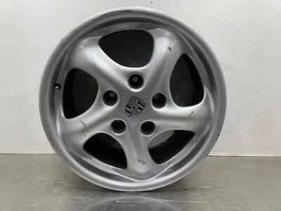1999 Porsche Boxster Wheel Rim 17x8.5 Alloy 5 Spoke REAR *SCUFFS OEM 99636212605 - Image 1 of 4