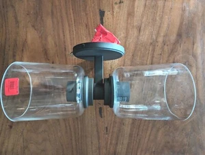 REJUVENATION Maude Double Sconce-Bronze-OPEN BOX - Picture 1 of 7
