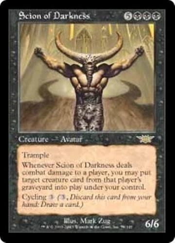 SCION OF DARKNESS Legions MTG Black Creature LP - Image 1 of 1