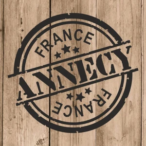 Annecy Autocollant Mural Vinyle Annecy Timbre France 10cm Adhésive Portable Moto - Picture 1 of 4