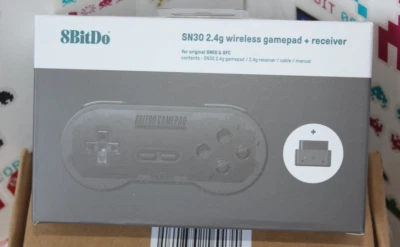 8BitDo SN30 Controller 2.4g wireless für Super Nintendo oder Analogue Super NT - Bild 1 von 2