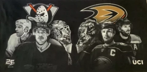 ANAHEIM DUCKS NHL BEACH TOWEL New In Package Never Been Used Collectors Item Cover