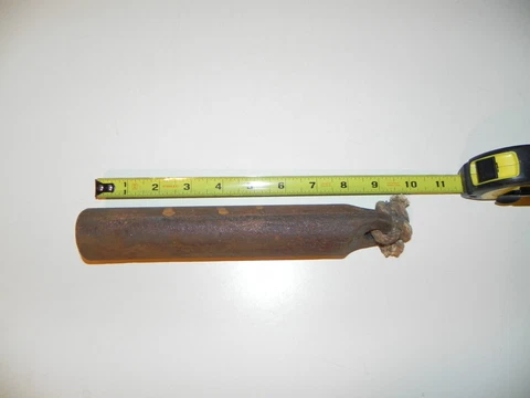 Vintage Pot metal/ cast?? Window weight. APPROX 9.5" long ... 3.14 Pounds Appox Cover