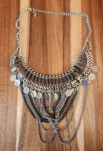 Vintage Cascade Halskette 80er Jahre Mode Schmuck - Bild 1 von 10