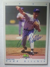 1992 Classic Best Todd Ritchie Twins Oaks Autograph Auto Card