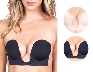 Fullness Backless Strapless Self Adhesive Push-Up V-Bra 7008 - Picture 1 of 5