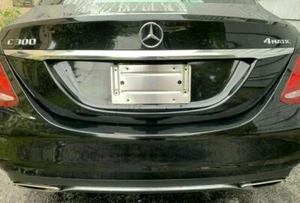 Rear License Plate Bracket Tag Holder Mount for MERCEDES-BENZ + 8 Bolts New - Picture 1 of 11